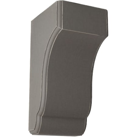 Ekena Millwork 4 3/4"W x 5 1/2"D x 10"H Capistrano Mission Wood Vintage Decor Corbel, Reclaimed Grey CORWD04X05X10CPGY